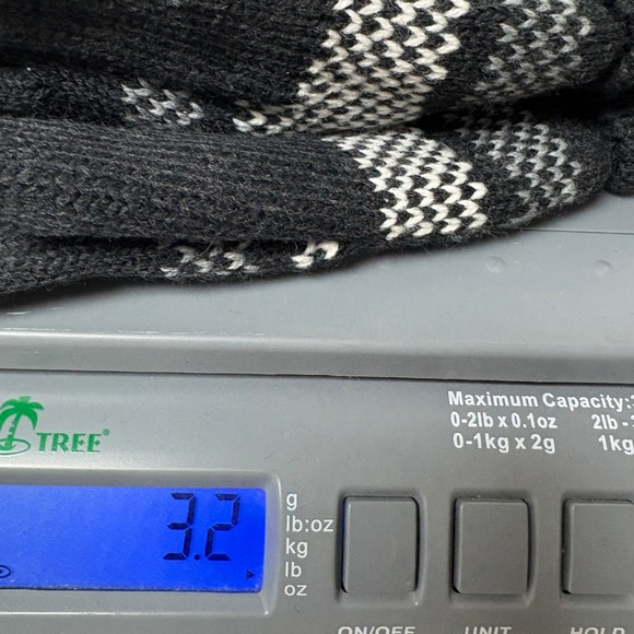 unisex gloves winter THINSULATE NWT black white knit size M/L - Picture 12 of 12